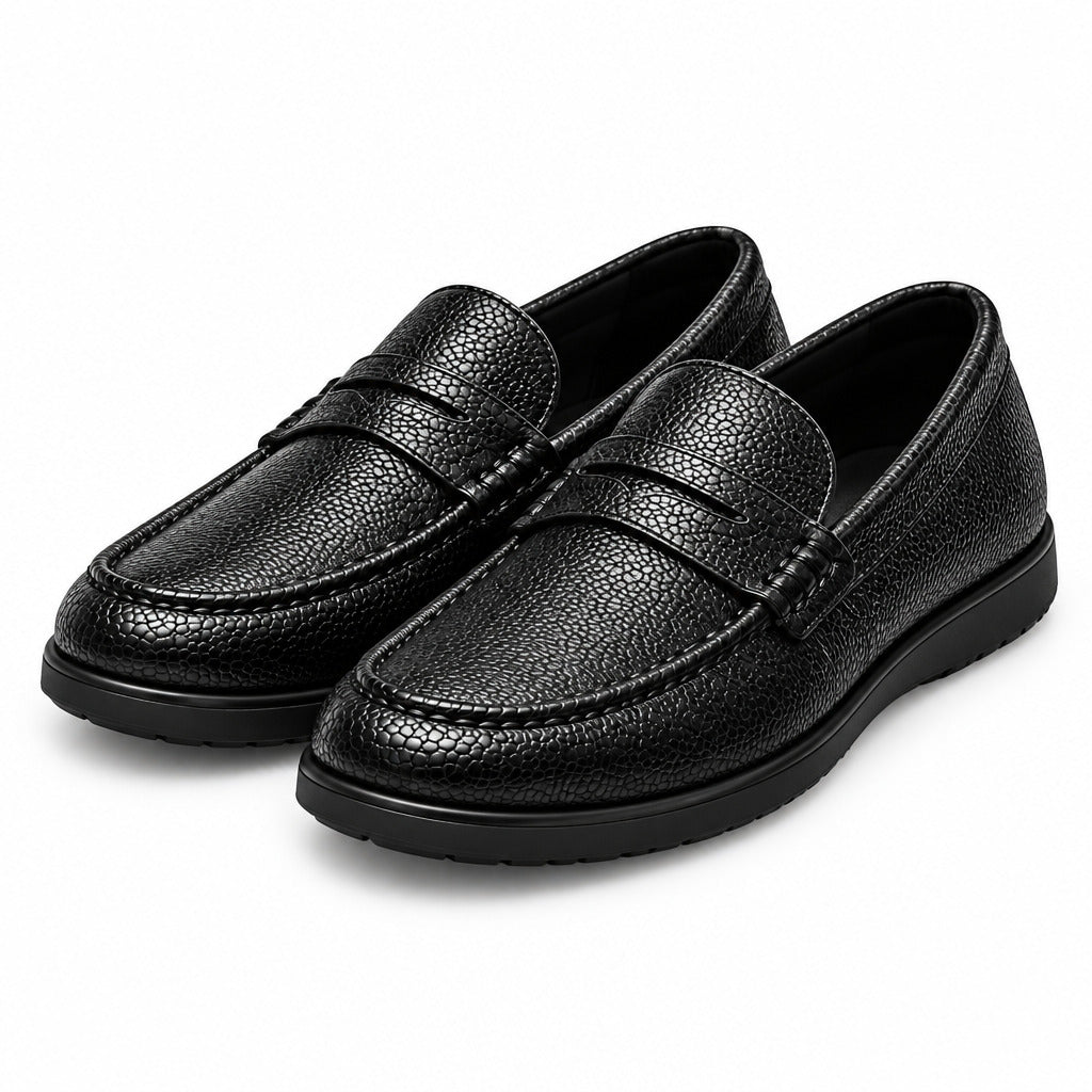 Durable Professional Leather Shoes-Black