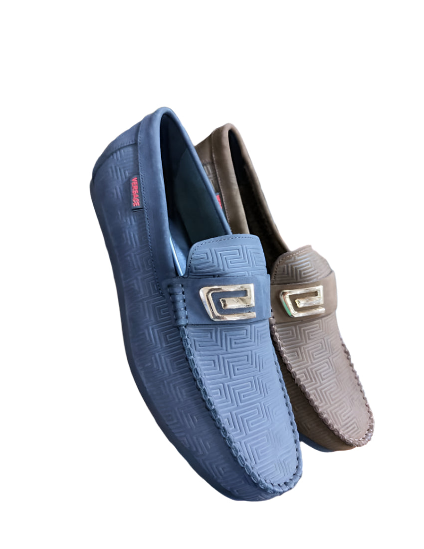 Men's Designer Leather-Navy Blue