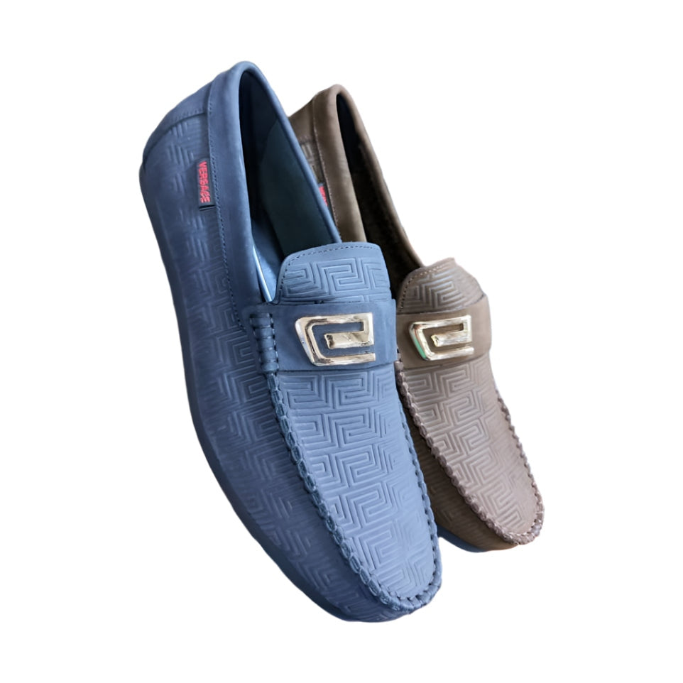Men's Designer Leather-Navy Blue