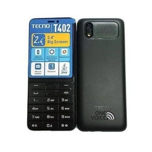 Tecno T402 Triple SIM 2.4″ 4MB RAM 4MB ROM 1150mAh – Black (1 YR WRTY)