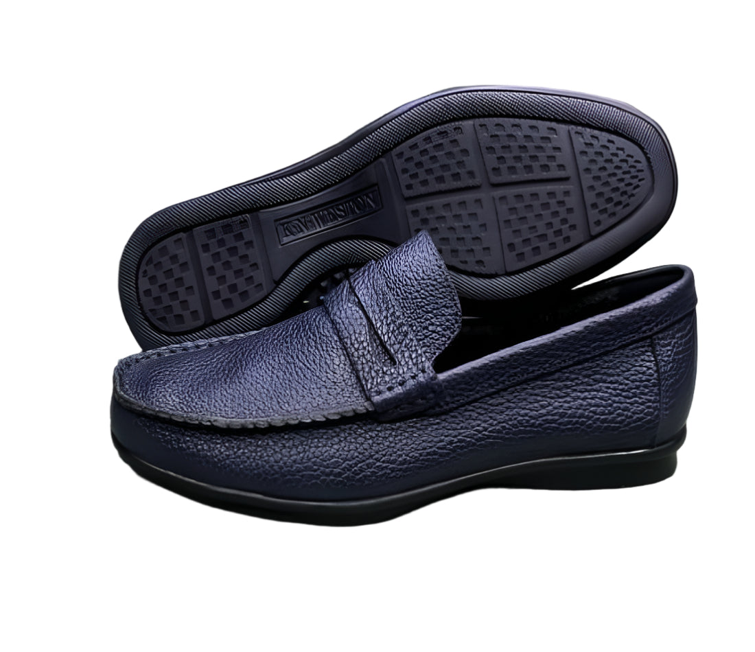 Men's Genuine Leather Shoes-Black