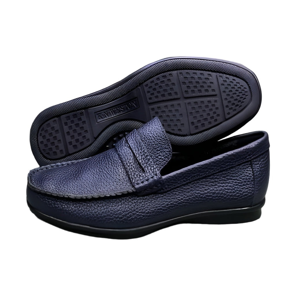 Men's Genuine Leather Shoes-Black