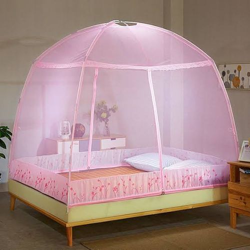 Tent Mosquito Zipper Net-Pink