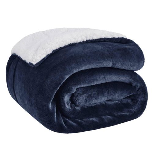 Fleece Soft & Cozy Warm Blanket-Navy