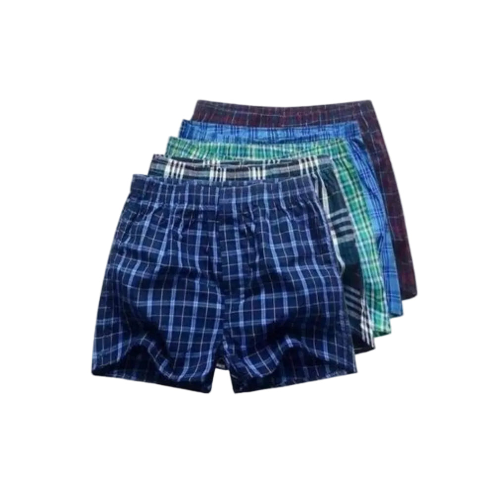 6 Pcs Of Durable Quality Checked Boxers