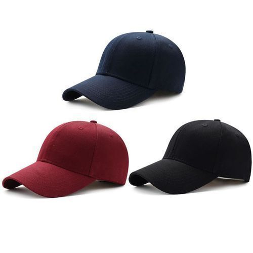 Pack Of Three Adjustable Caps-Multicolor