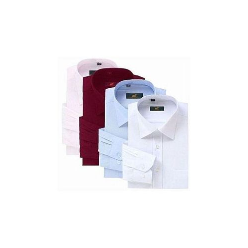 4Pack Of Men's Long Sleeve Cotton Shirts - Multicolor