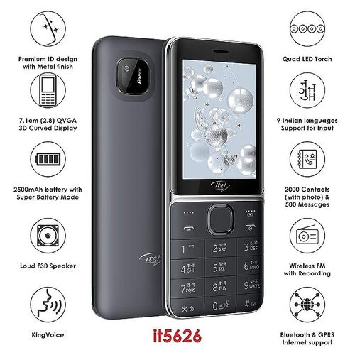 Itel it5626, 2.8″, Triple SIM, Super Sound box, 2500mAh