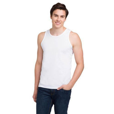 Pack Of Men's Cotton Vests - Black,Grey,White