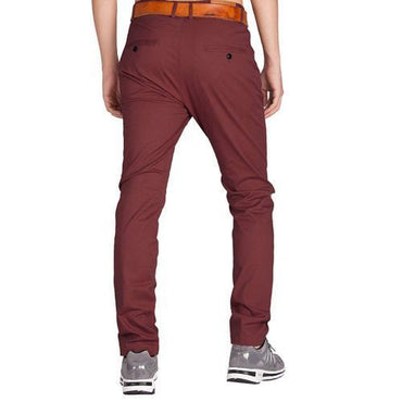 Men's Streachable Khaki Trouser-Maroon