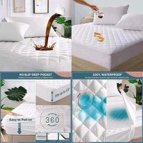 Water Proof Matress Protector-White