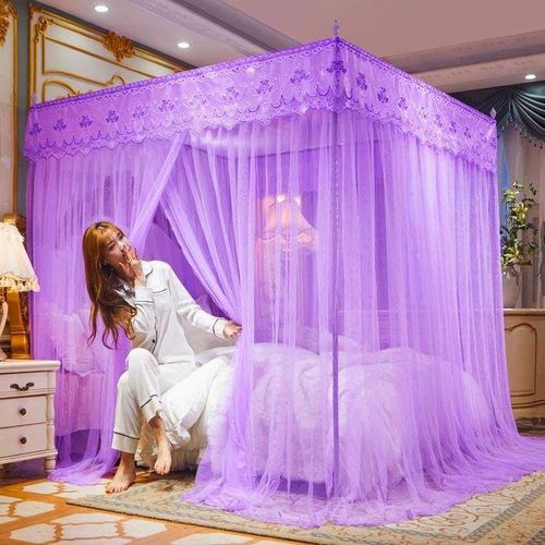 4 Stand Mosquito Net-Purple
