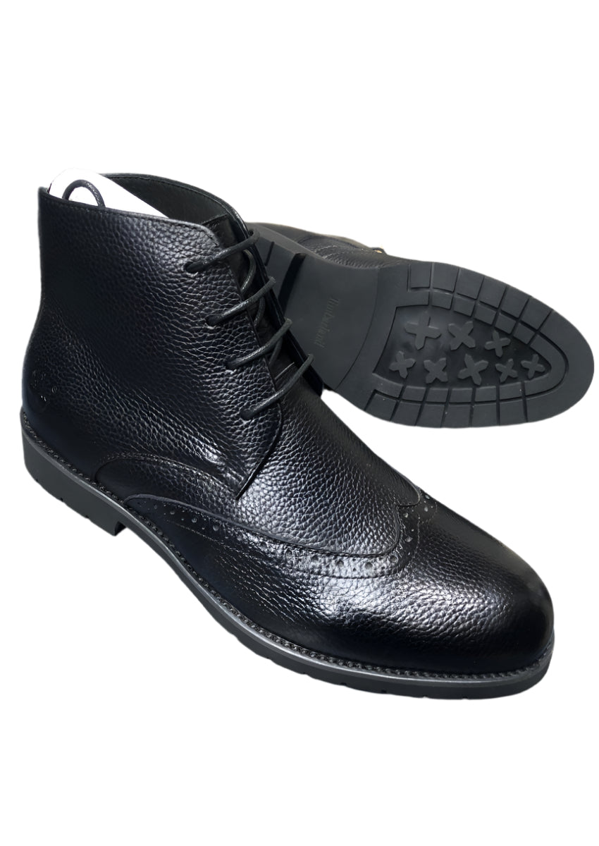 Quality Premium Leather Boots For Men-Black