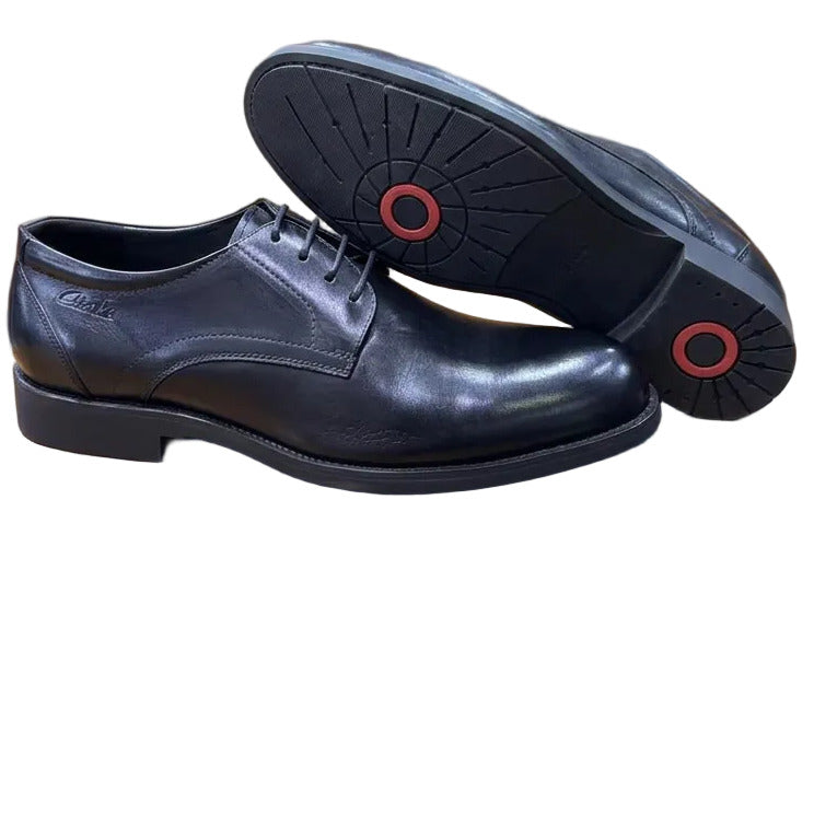 Premium Quality Lace-Up Leather Shoes-Black