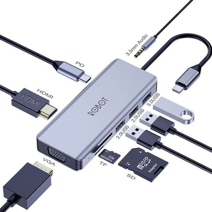 Robot HT390 9in1 Type-C Hub