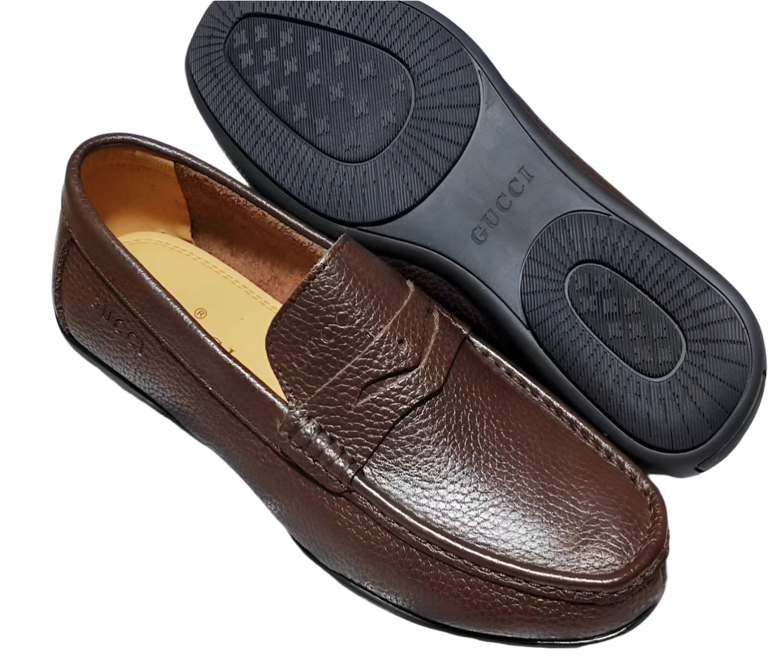 Men's Classic Leather Shoes-Coffee Brown
