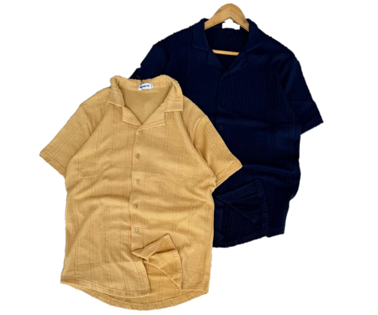 2 Piece Cotton Short Sleeve Shirt