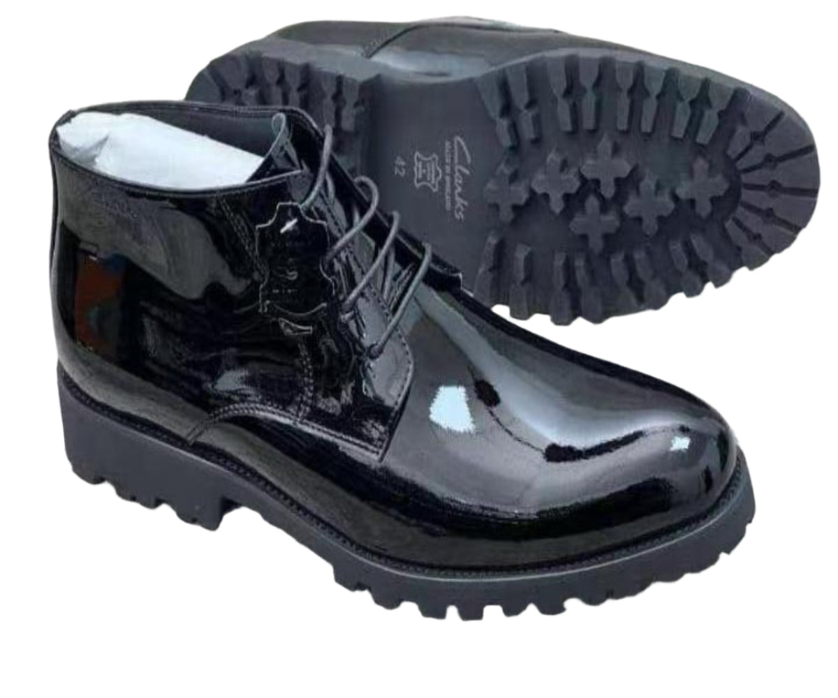 Shiny Gentle Boot-Black.