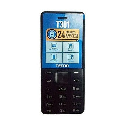 Tecno T301 1.73″ Dual SIM – Black