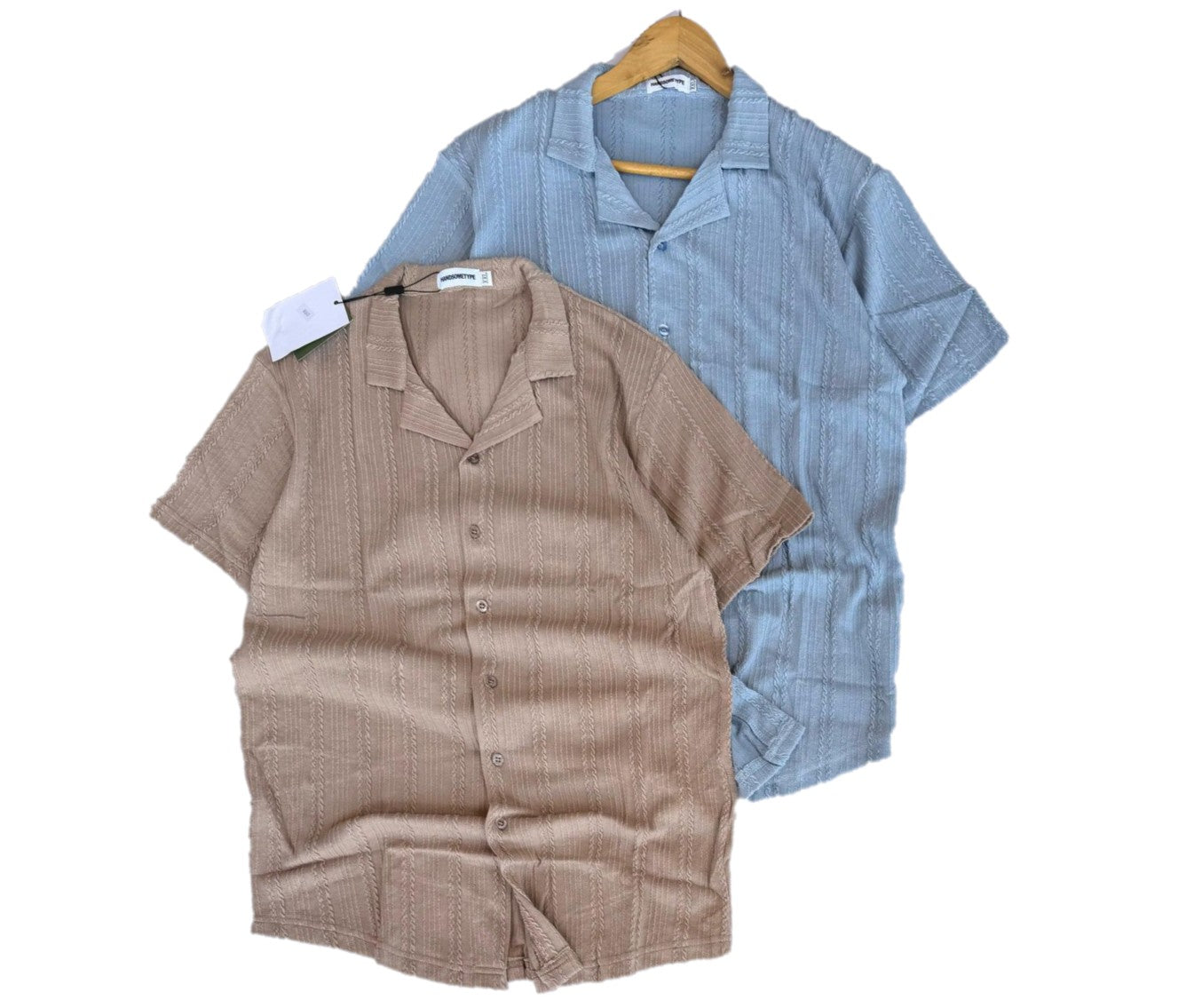 2 Pieces Cotton Short Sleeve Shirts