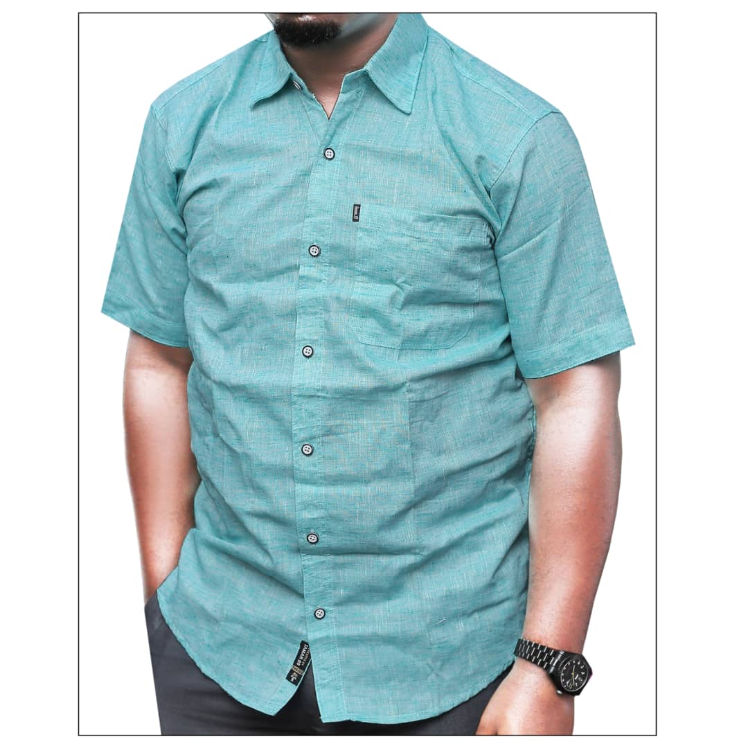 Men's Short Sleeved Cotton Shirt
