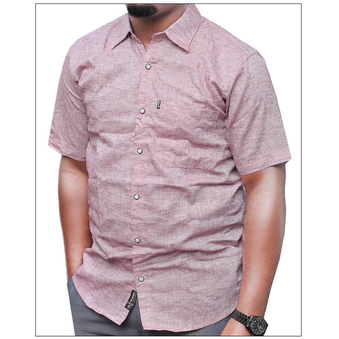 Men's Short Sleeved Cotton Shirt