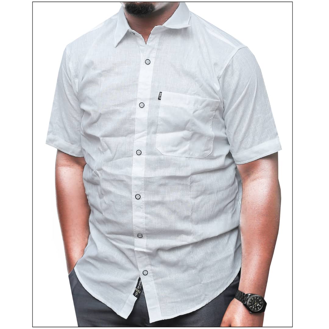 Men's Short Sleeved Cotton Shirt