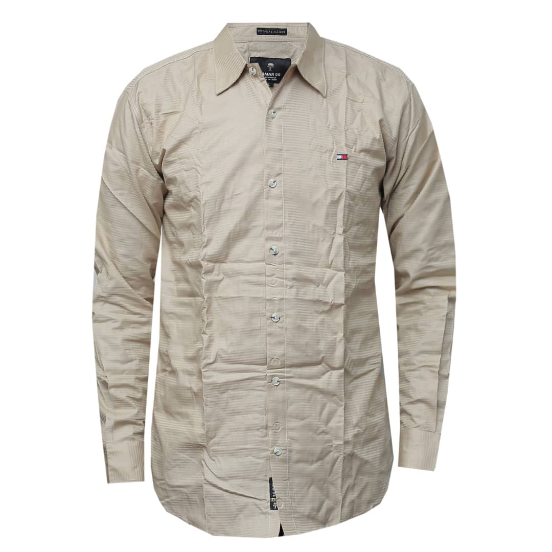 Longsleeved Formal Shirts-Cream