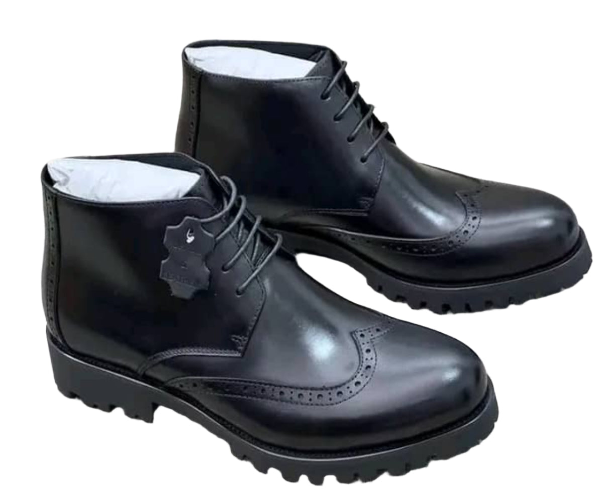 Oxford Laceup Gentle Boots -Black