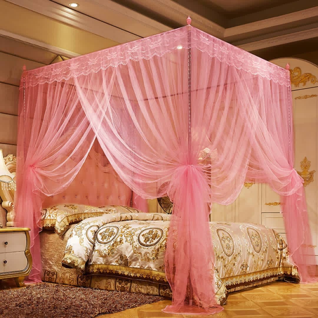 4 Stand Mosquito Net - Pink