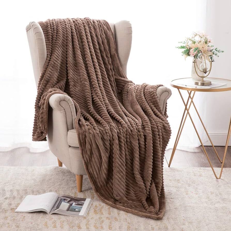 Fleece Blanket-Brown