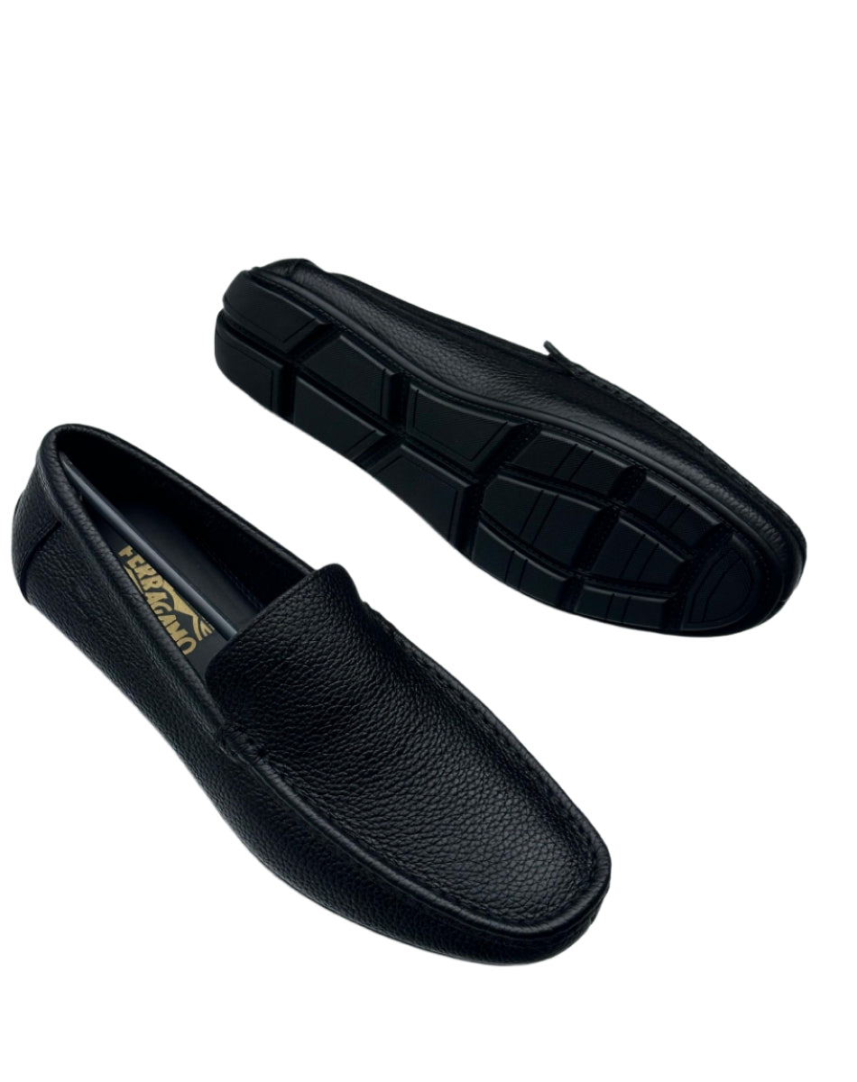 Classic Designer Moccasin Shoes-Black