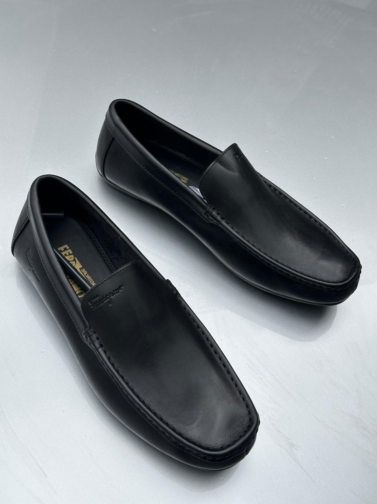New Classic Leather Moccasin For Men-Black