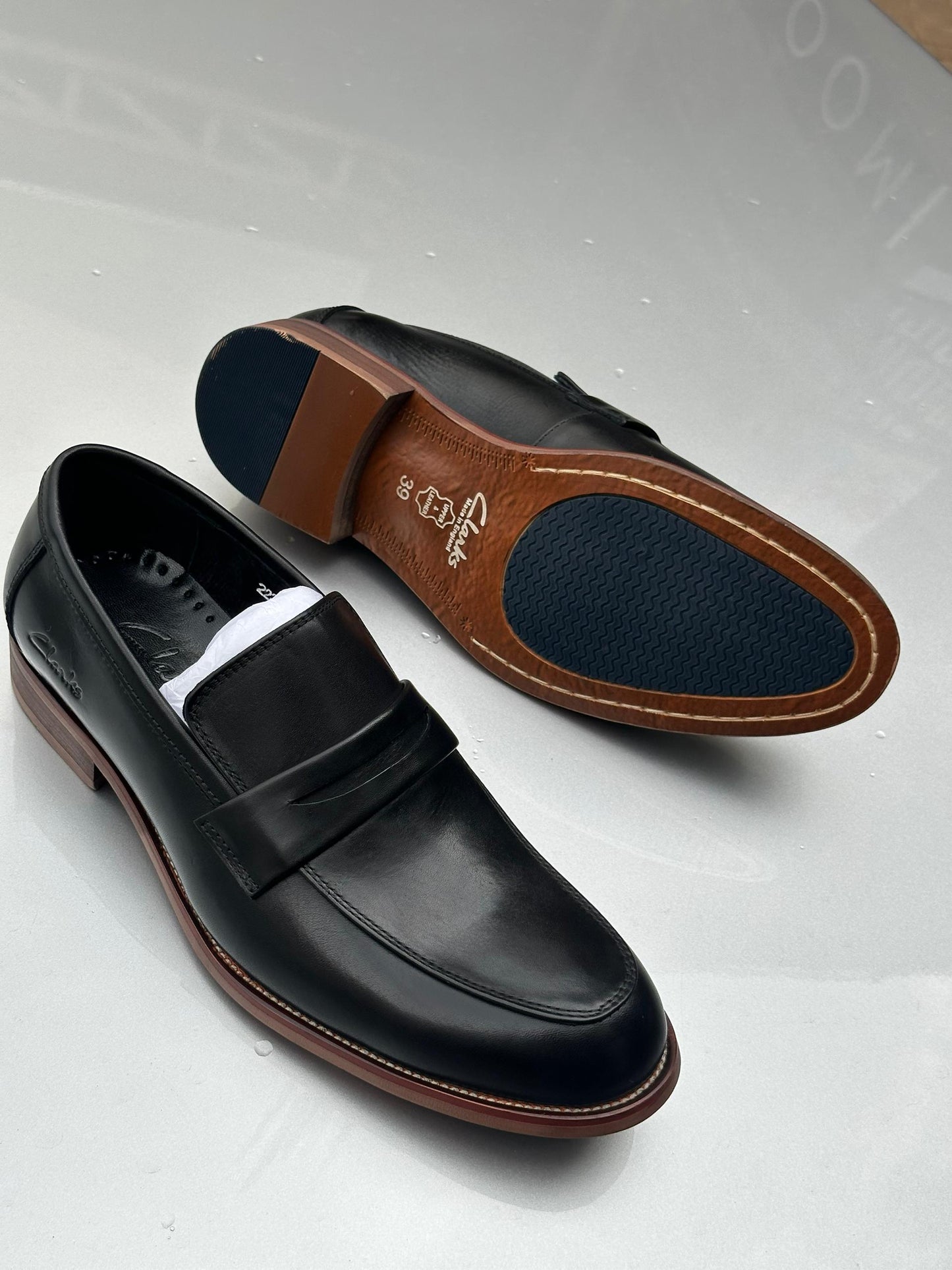 Genuine Classic Leather Shoes For Men-Black