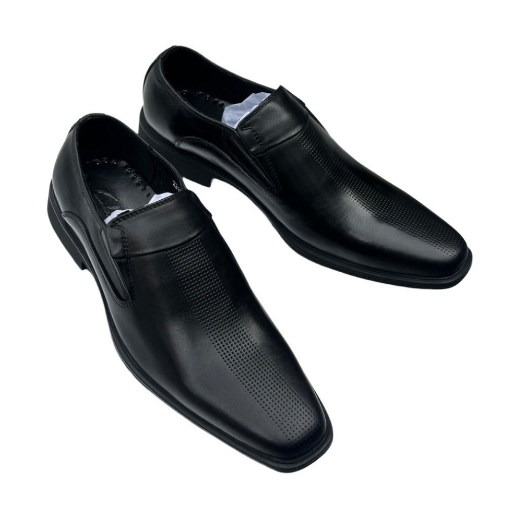 Modern New Leather Shoes For Men-Black