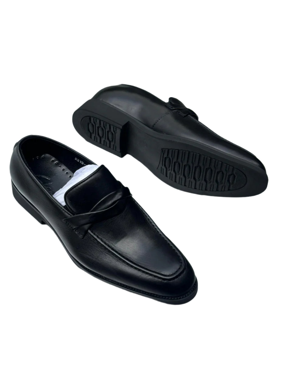 Modern Classic Leather Shoes For Men-Black