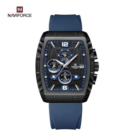 Modern Designer Naviforce Watch For Men-Navy Blue