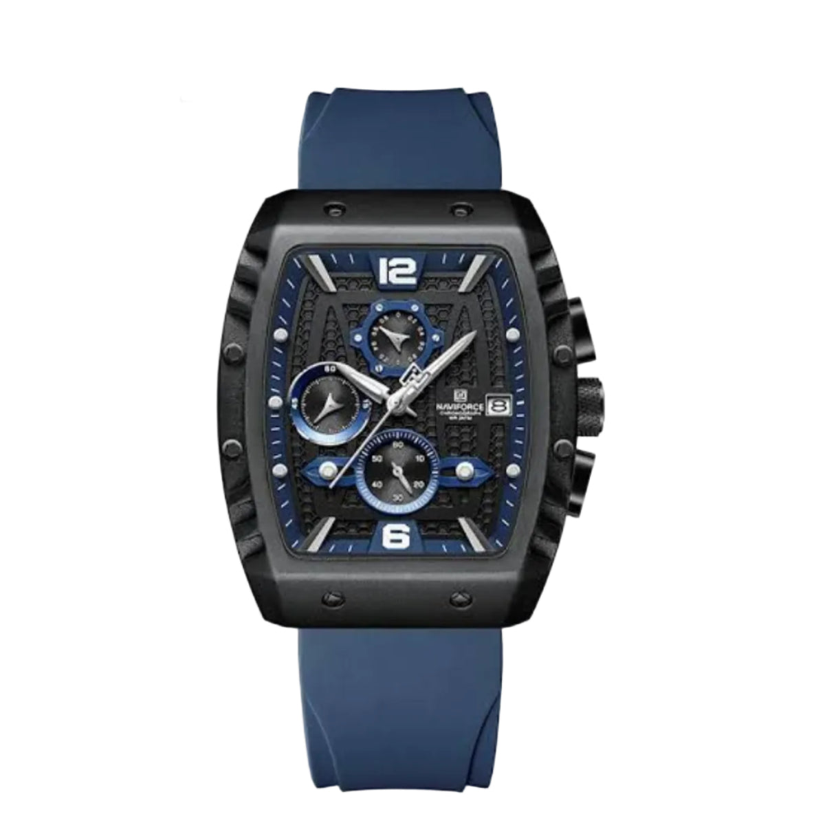 Modern Designer Naviforce Watch For Men - Navyblue