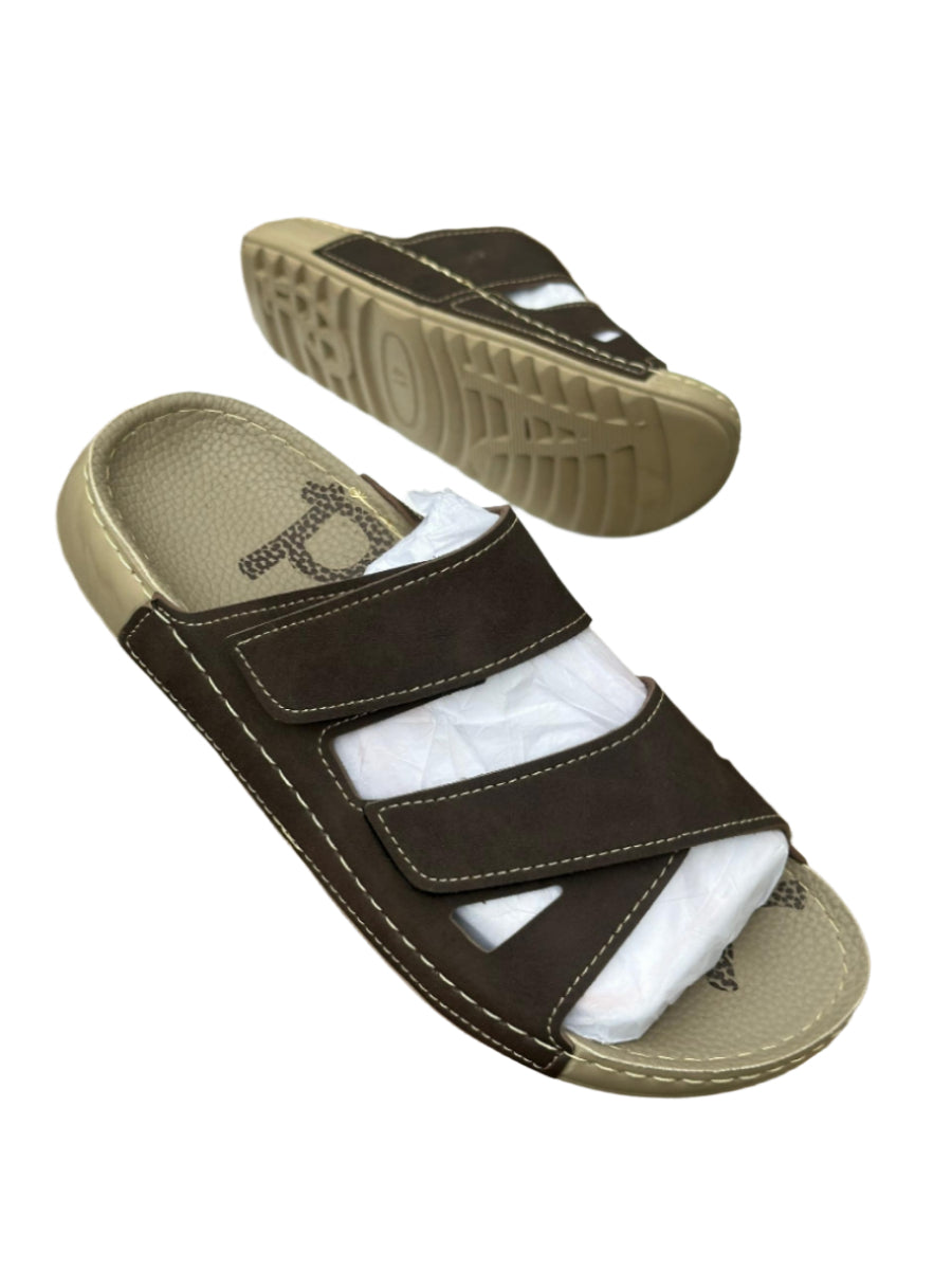 Quality Classic Open Shoes-Coffee Brown