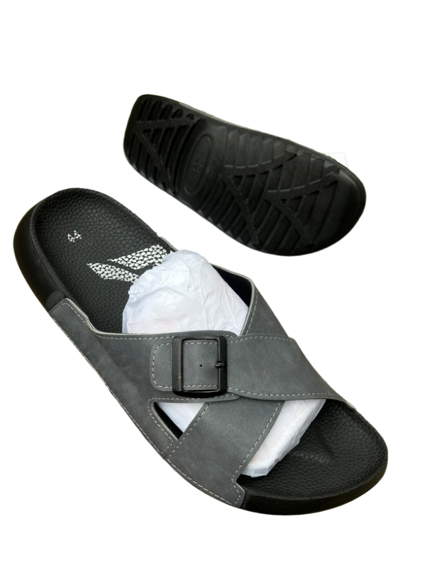 Quality Designer Open Shoes-Grey