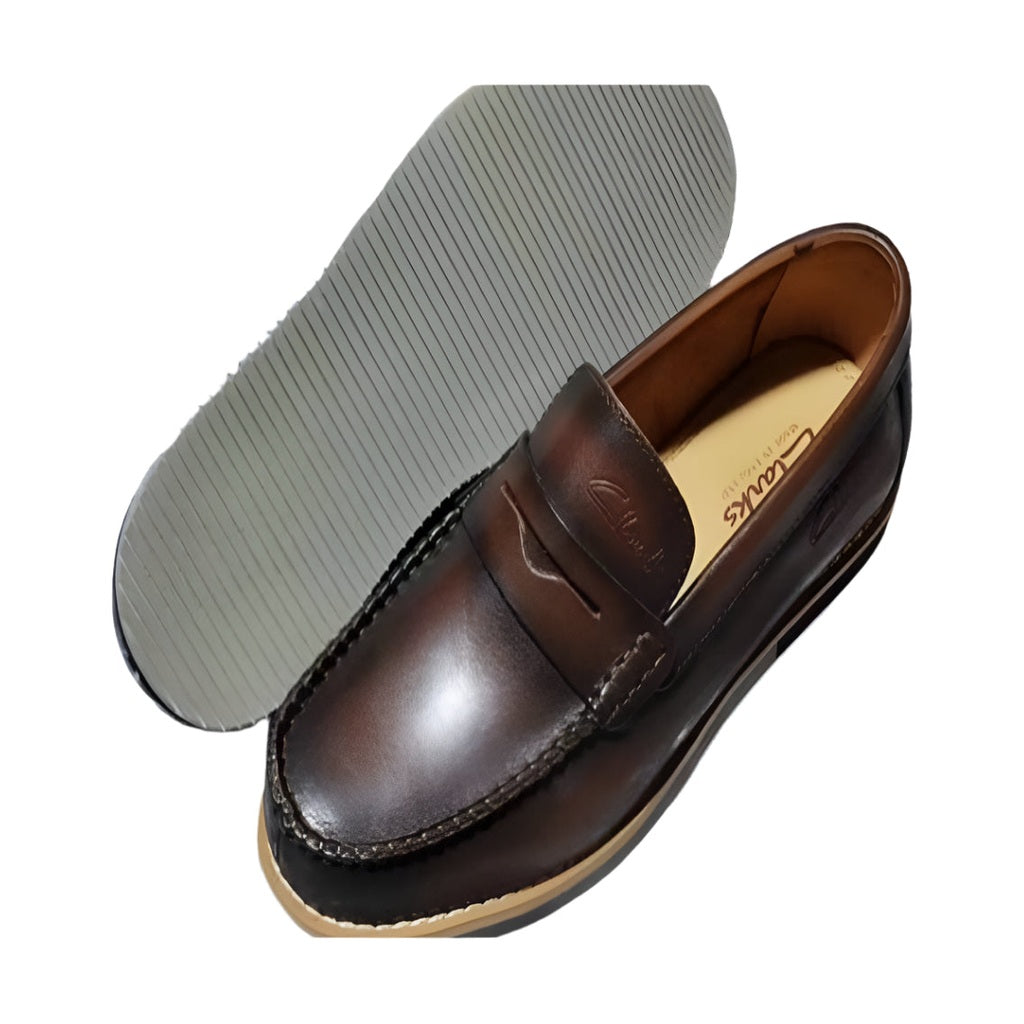 Men's Classic Leather Shoes-Brown