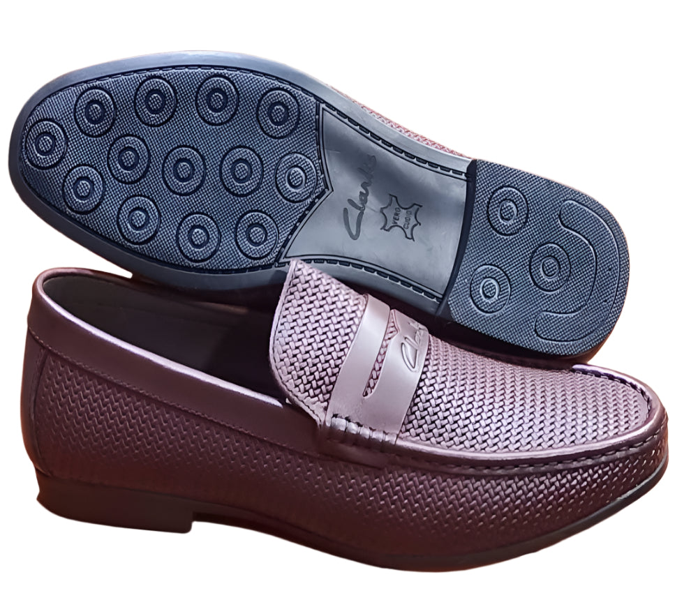 Men's Classic Leather Shoes-Brown