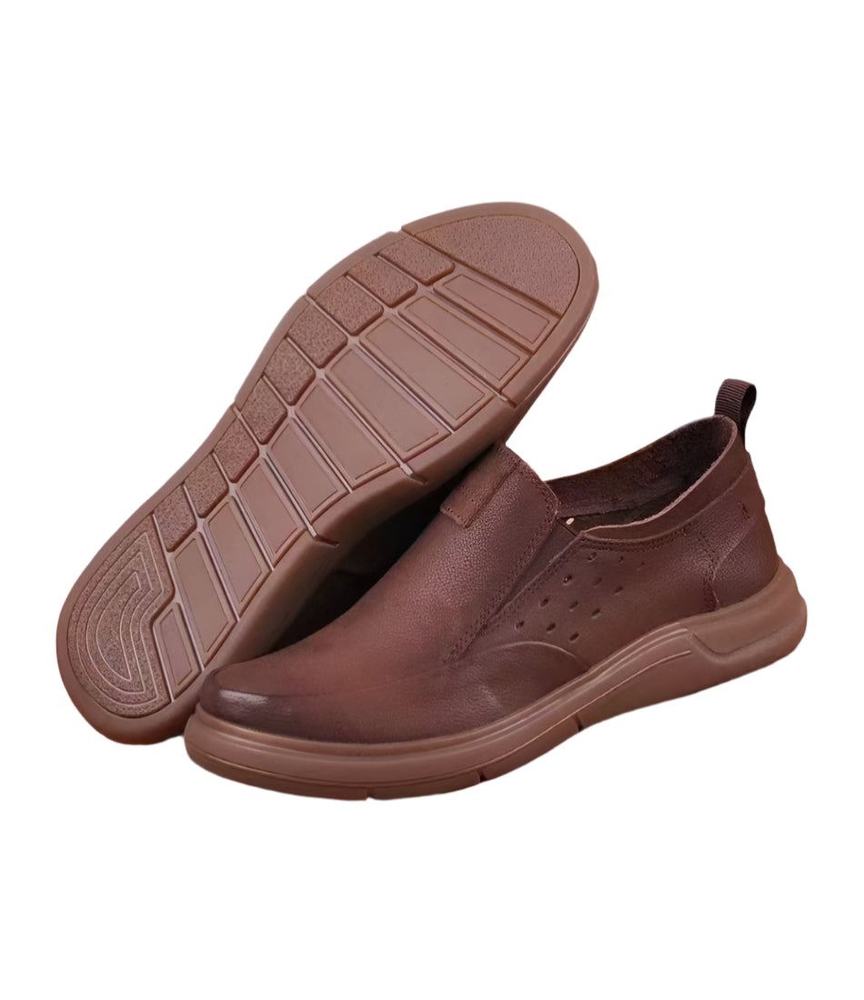 Men's Quality Leather Shoes-Brown