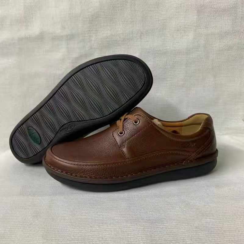 Men's Classic Leather Shoes-Brown