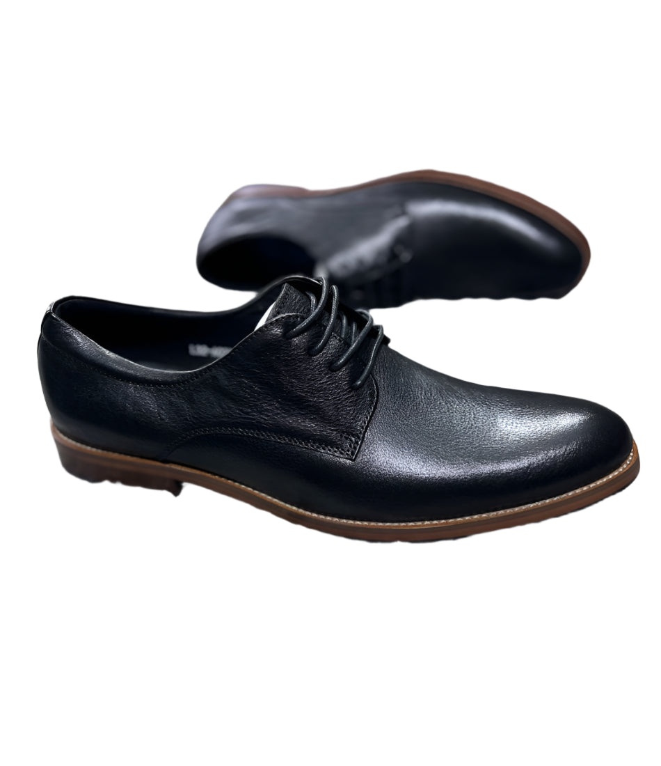 Men's Gentle Leather Shoes-Black
