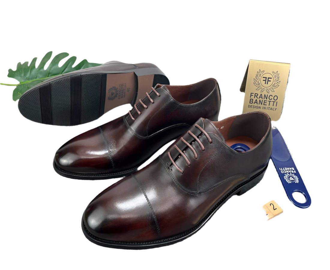 Gentle Leather Shoes For Men-Coffee Brown