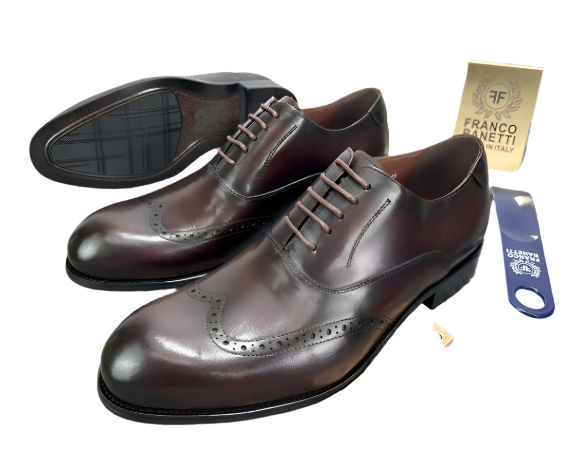 Gentle Leather Shoes For Men- Coffee Brown