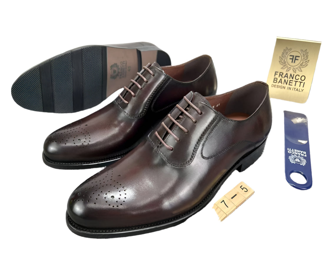 Gentle Leather Shoes For Men- Coffee Brown