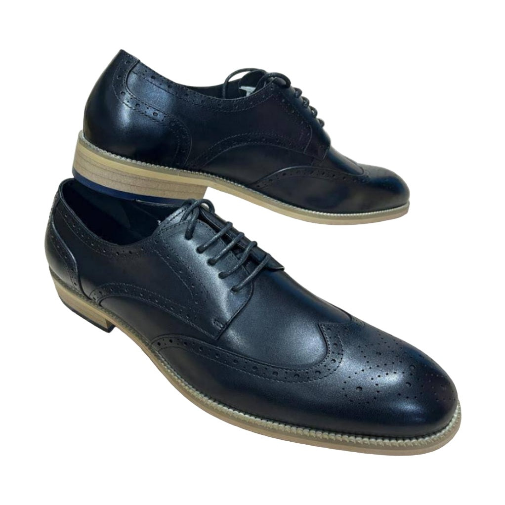 Genuine Leather Gentle Shoes-Black
