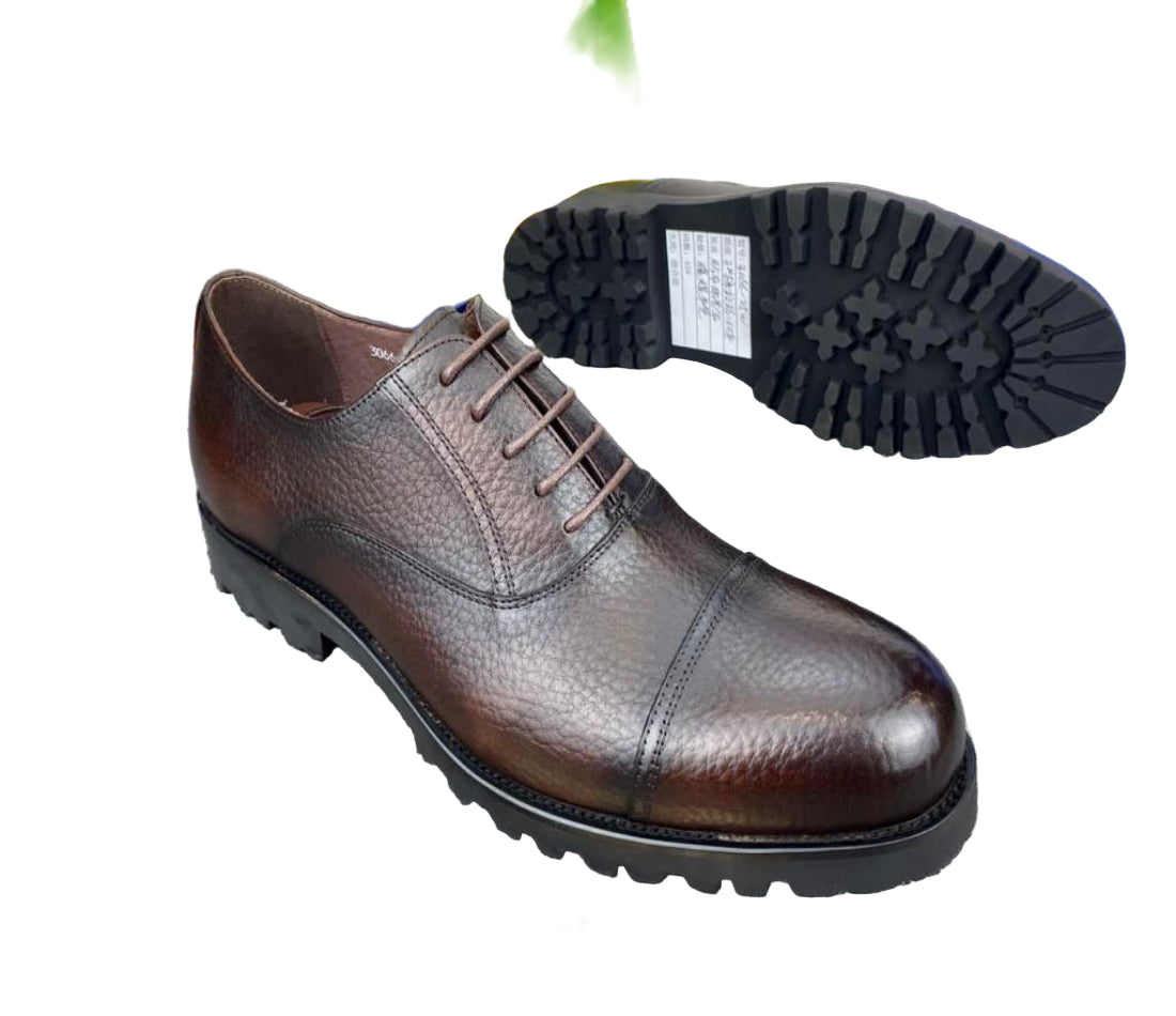 Gentle Leather Shoes For Men-Coffee Brown